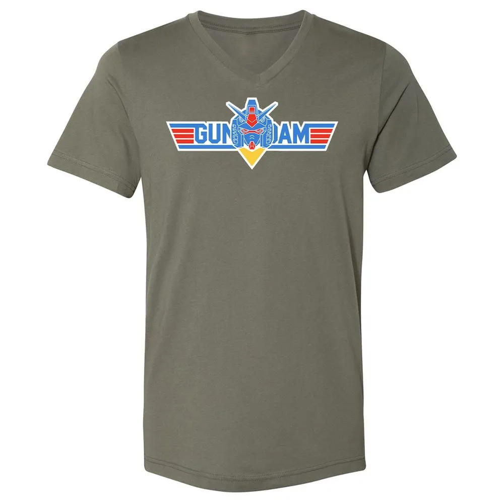 Unisex V-Neck T-Shirt - GL2LNRG3 - Military Green - 10
