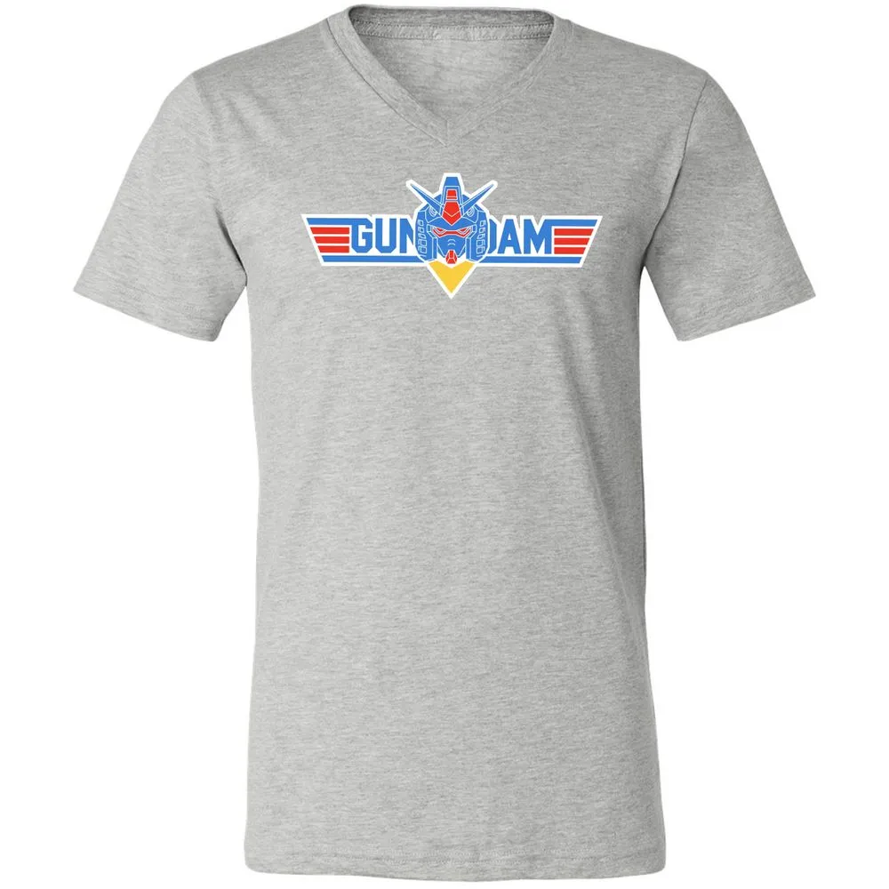 Unisex V-Neck T-Shirt - GL2LNRG3 - Athletic Heather - 7