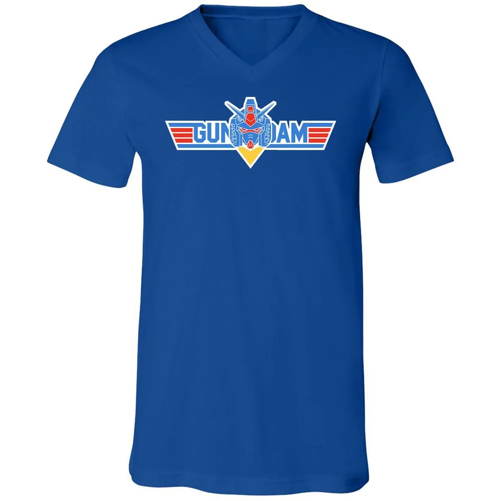 Unisex V-Neck T-Shirt - GL2LNRG3 - True Royal - 4