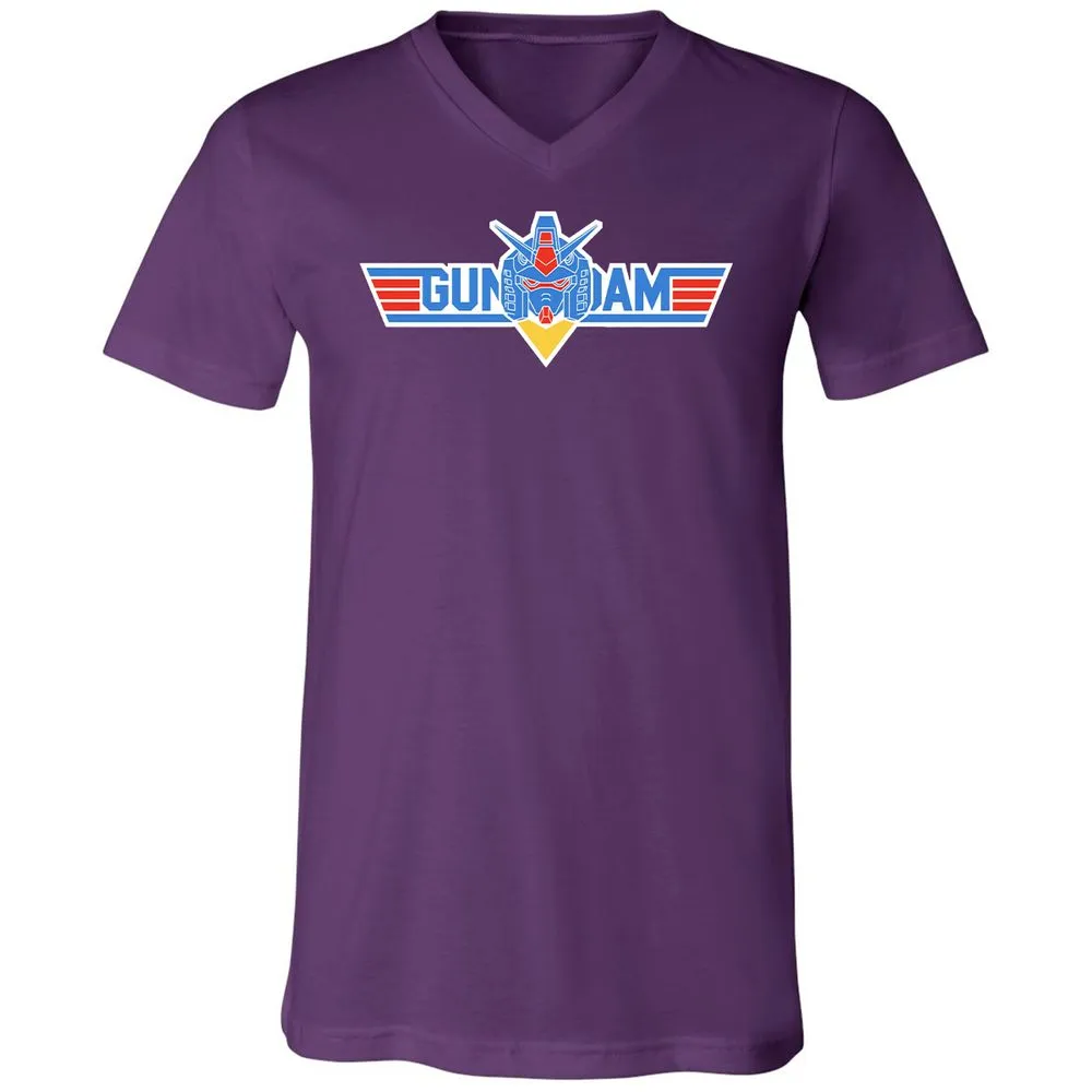 Unisex V-Neck T-Shirt - GL2LNRG3 - Team Purple - 9