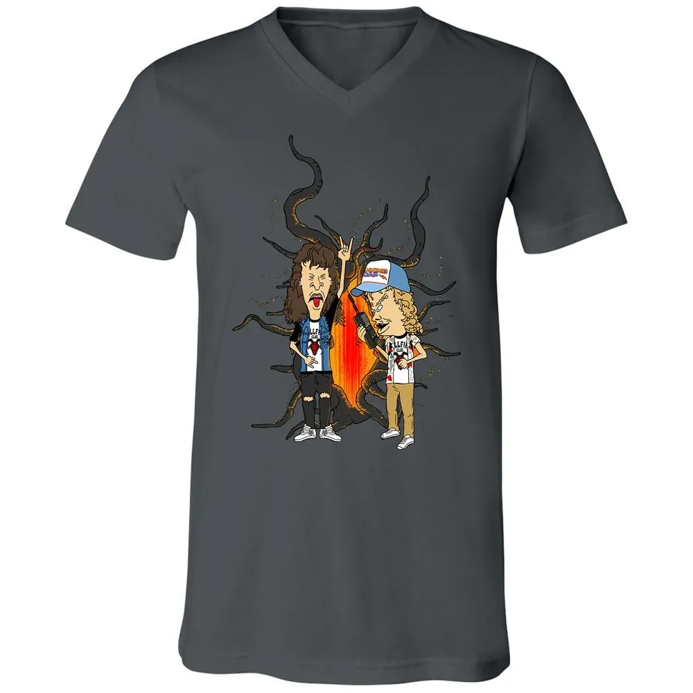 Unisex V-Neck T-Shirt - 32M4K5WB - Asphalt - 12