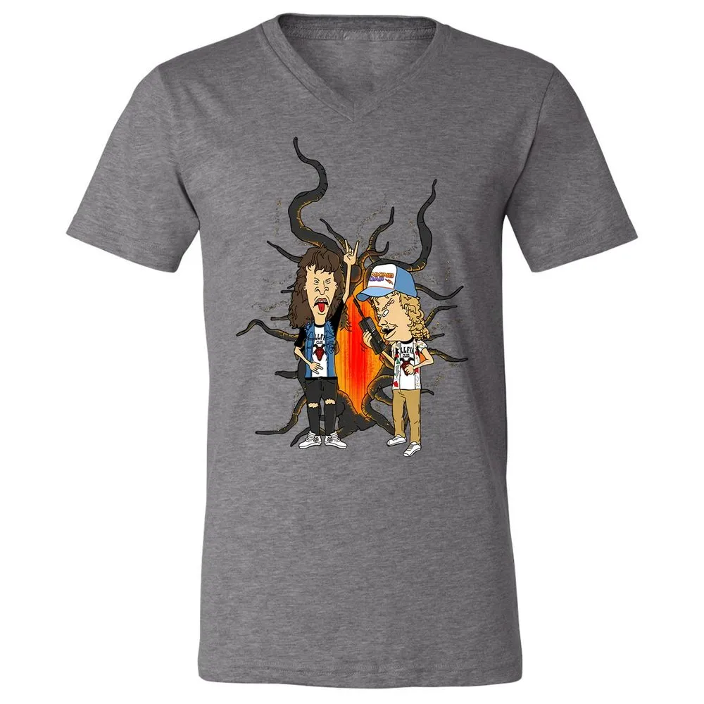 Unisex V-Neck T-Shirt - 32M4K5WB - Deep Heather - 13