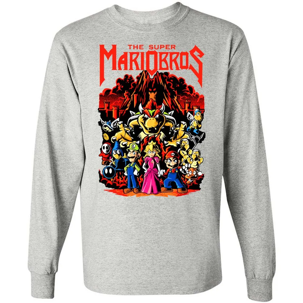 Long Sleeve T-Shirt - 8ZMR8XPP - Ash - 7