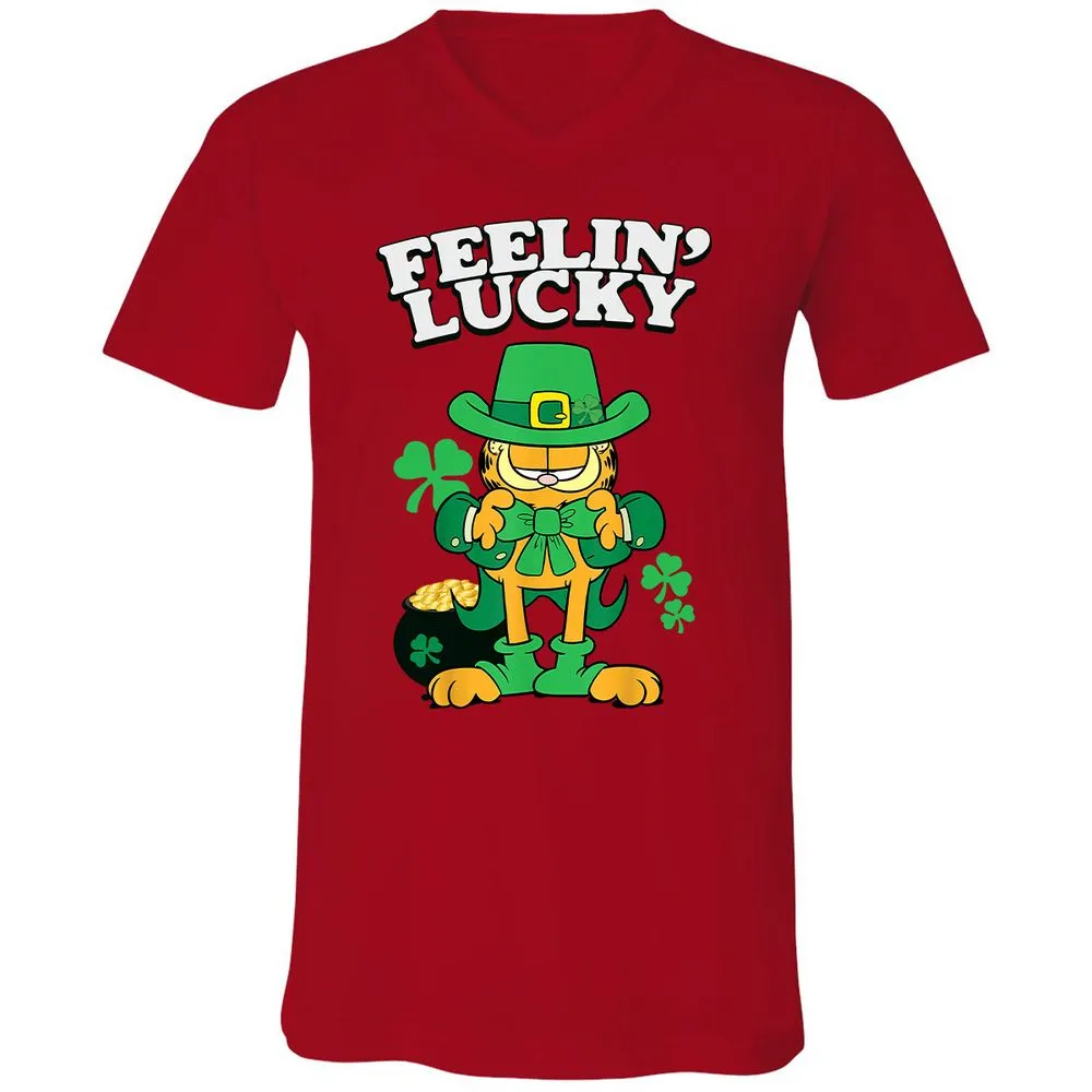 Unisex V-Neck T-Shirt - J1CLFBJ3 - Red - 3