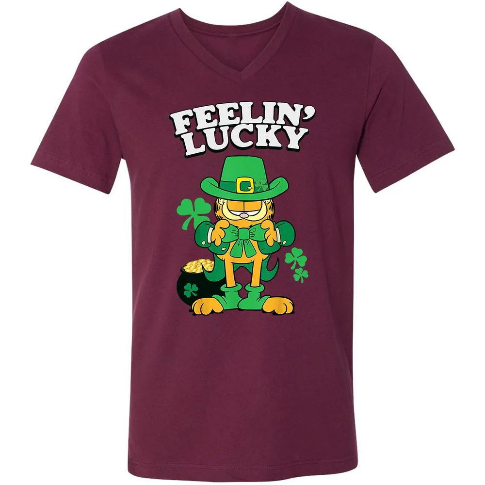 Unisex V-Neck T-Shirt - J1CLFBJ3 - Maroon - 6