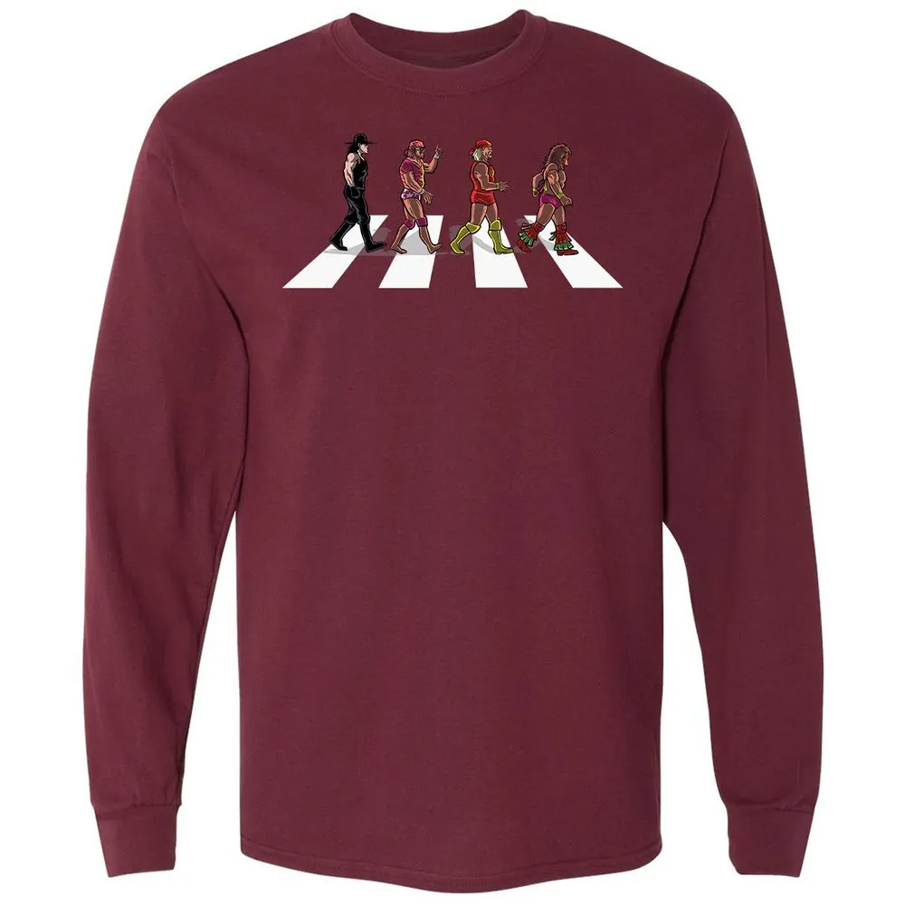 Long Sleeve T-Shirt - 3VSZJV1Y - Maroon - 11