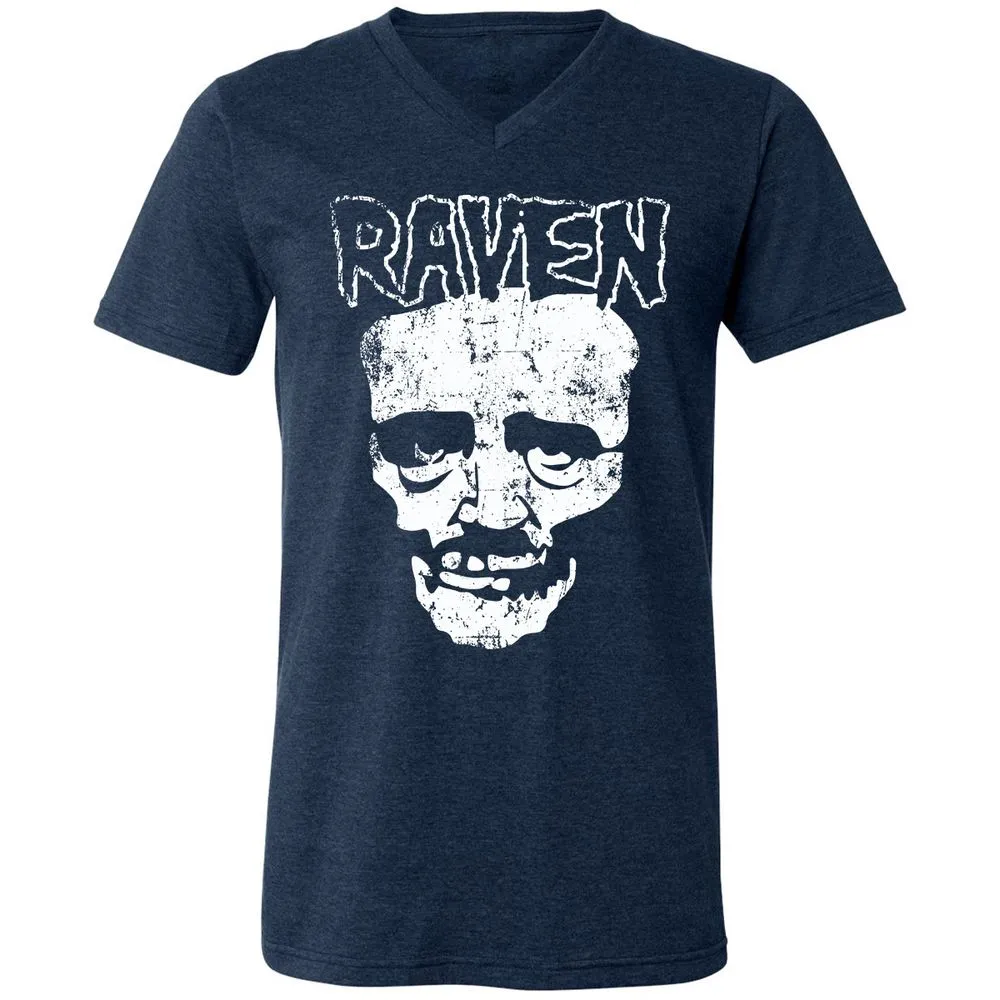Unisex V-Neck T-Shirt - VULVSWAK - Heather Navy - 15