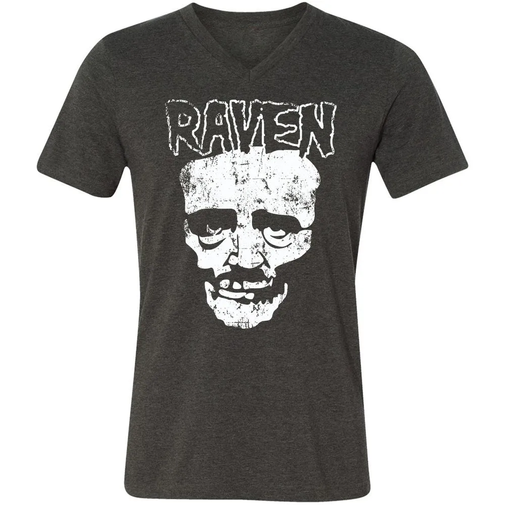 Unisex V-Neck T-Shirt - VULVSWAK - Dark Grey Heather - 8