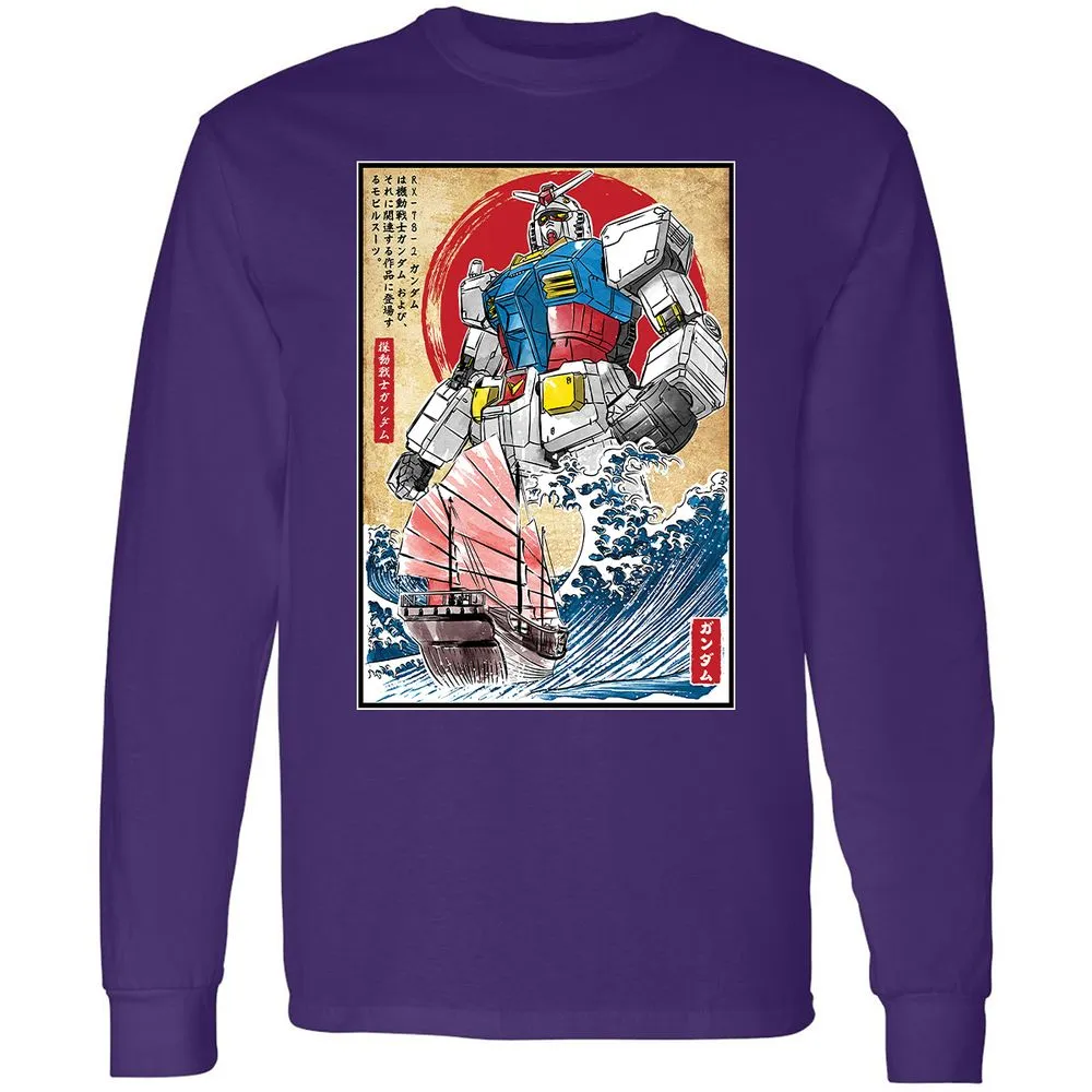 Long Sleeve T-Shirt - X5GTW9VY - Purple - 13