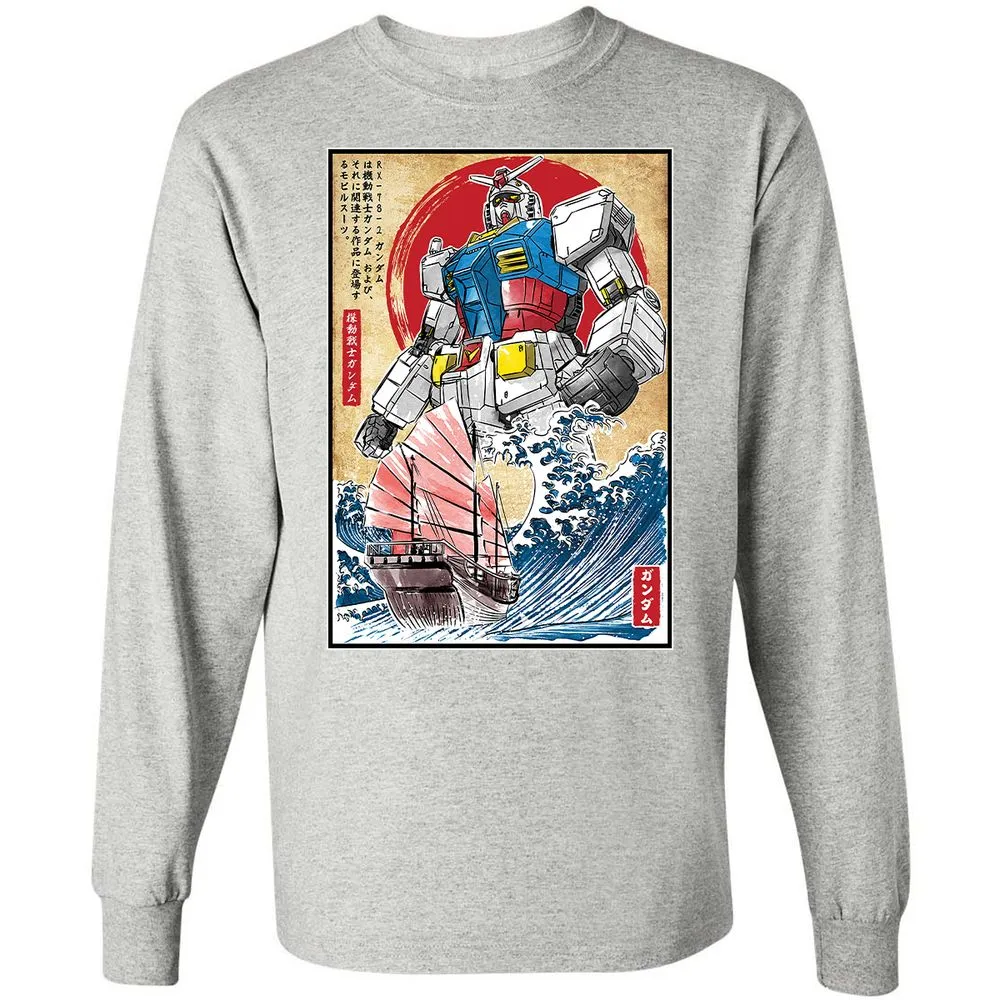 Long Sleeve T-Shirt - X5GTW9VY - Ash - 7