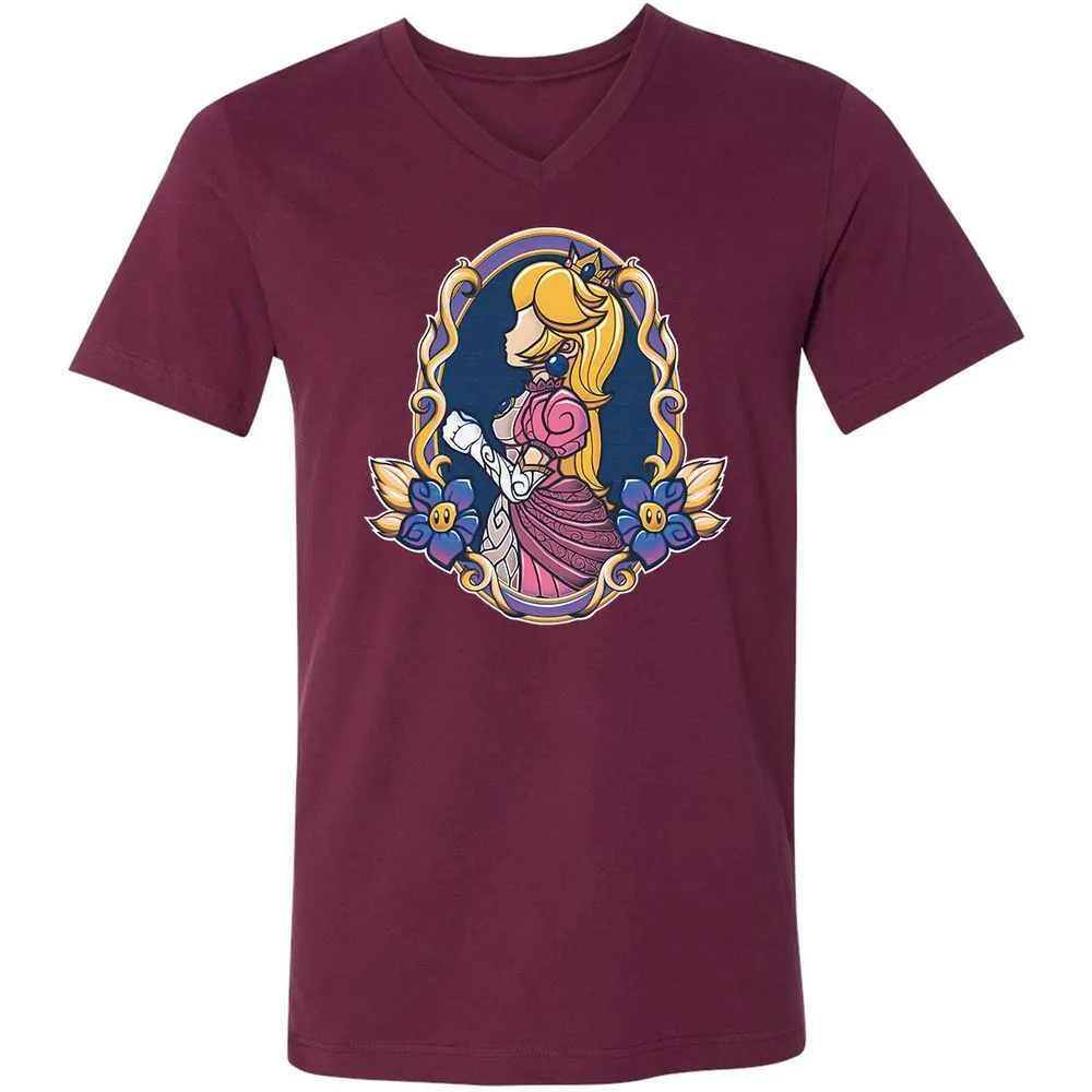 Unisex V-Neck T-Shirt - 82VMLP3Y - Maroon - 6