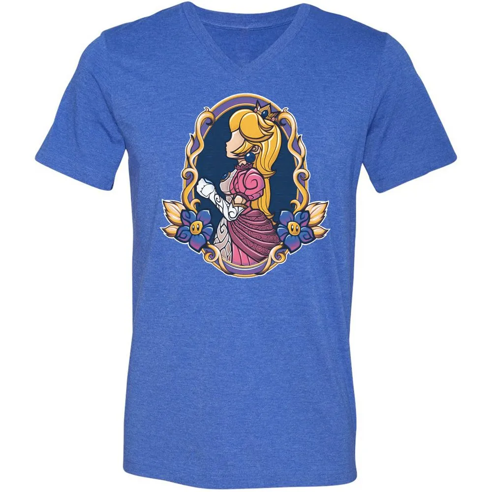 Unisex V-Neck T-Shirt - 82VMLP3Y - Heather True Royal - 14