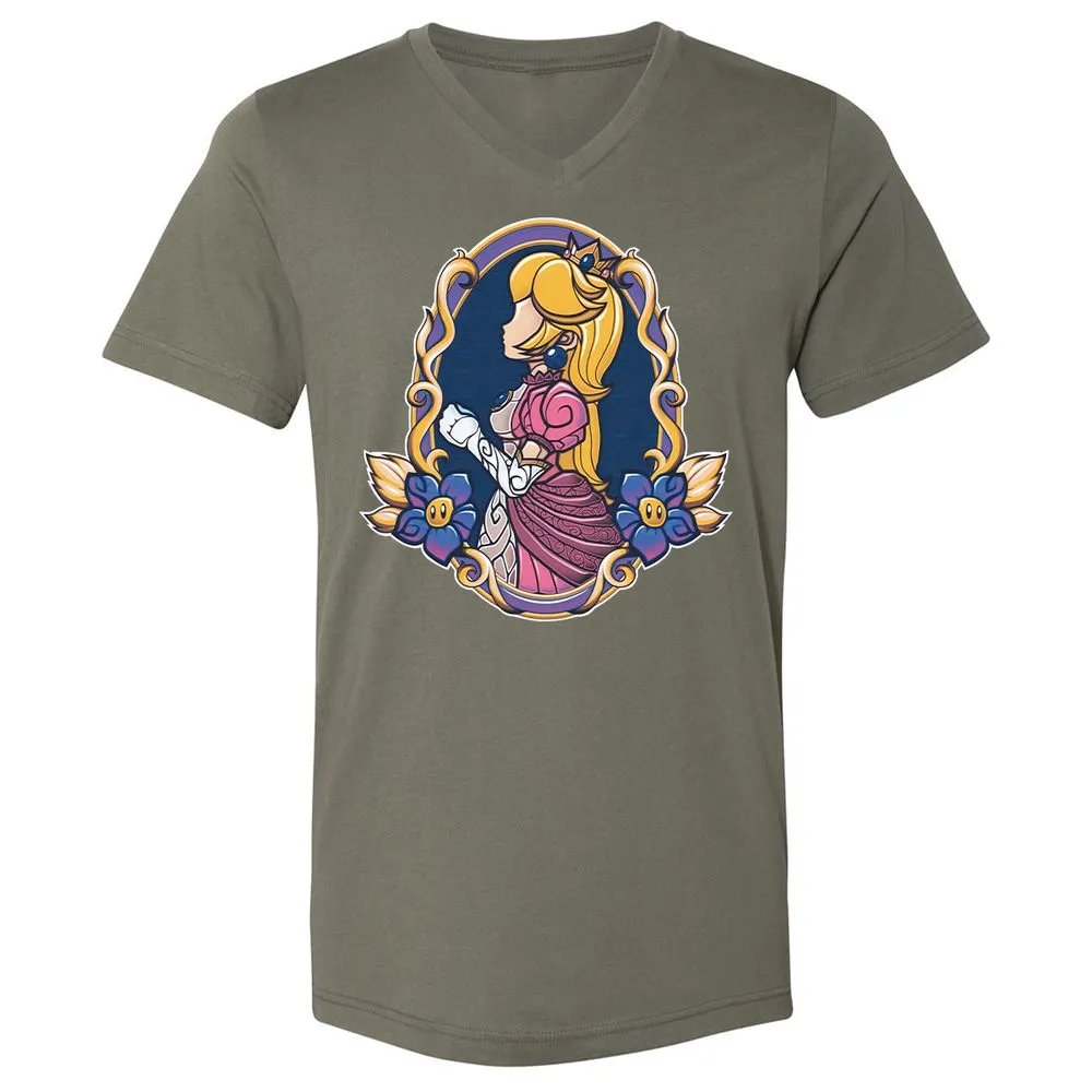 Unisex V-Neck T-Shirt - 82VMLP3Y - Military Green - 10