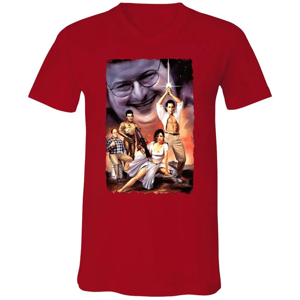 Unisex V-Neck T-Shirt - CMDWEZ4A - Red - 3