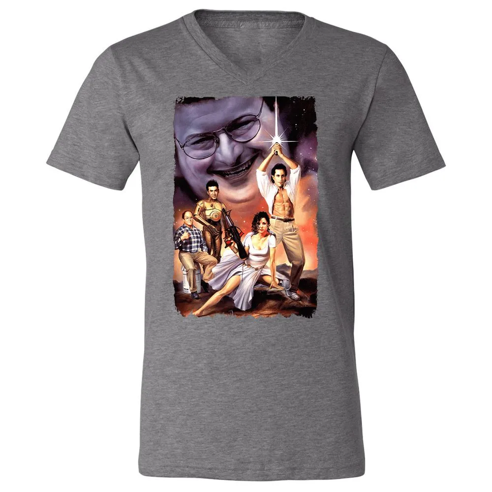 Unisex V-Neck T-Shirt - CMDWEZ4A - Deep Heather - 13
