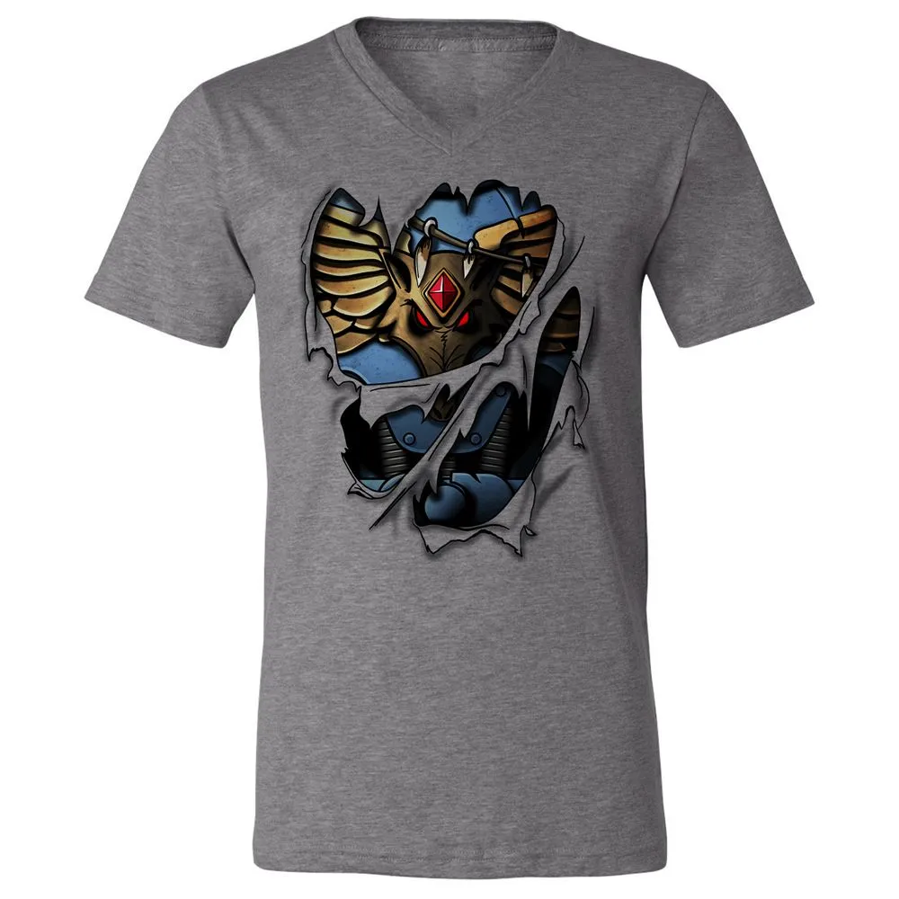 Unisex V-Neck T-Shirt - 1D56HJA3 - Deep Heather - 13