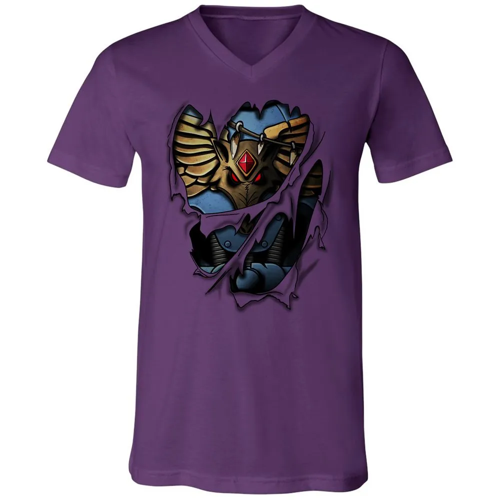 Unisex V-Neck T-Shirt - 1D56HJA3 - Team Purple - 9