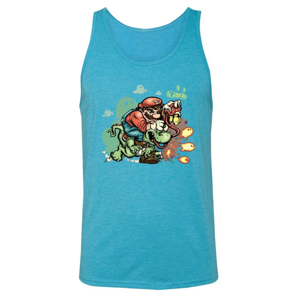 Unisex Jersey Tank - XHQXTQ81 - Aqua Triblend - 3