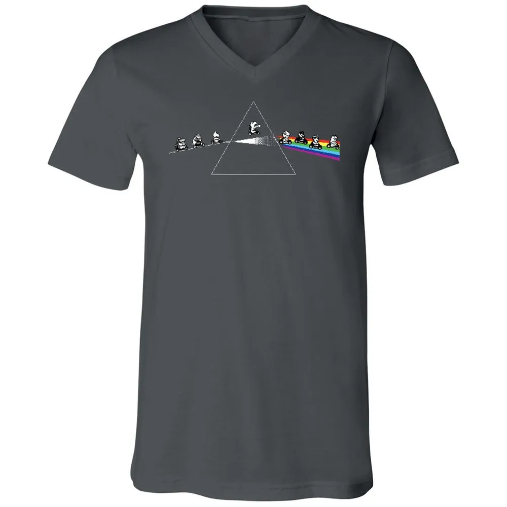 Unisex V-Neck T-Shirt - 6E3X2CED - Asphalt - 12
