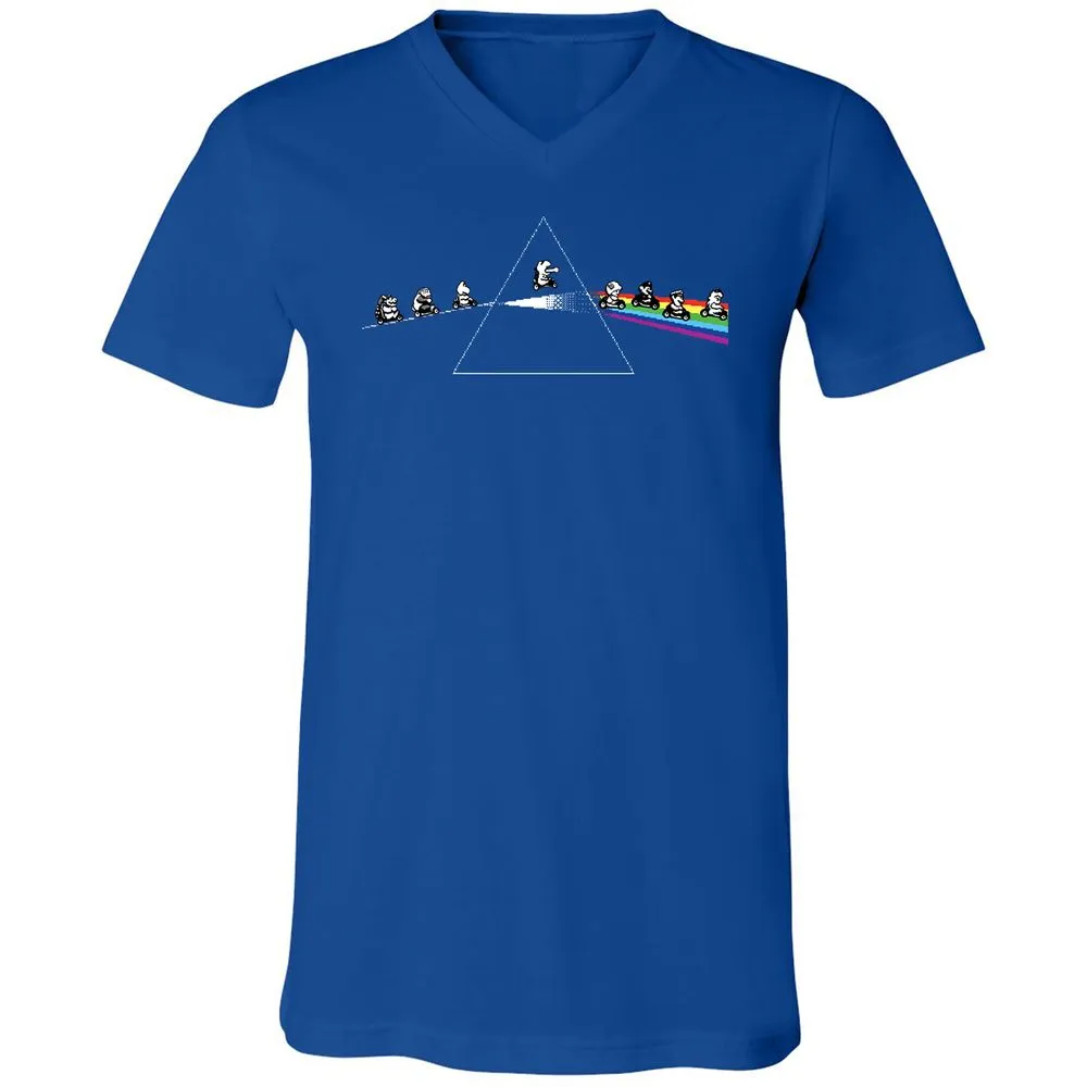 Unisex V-Neck T-Shirt - 6E3X2CED - True Royal - 4