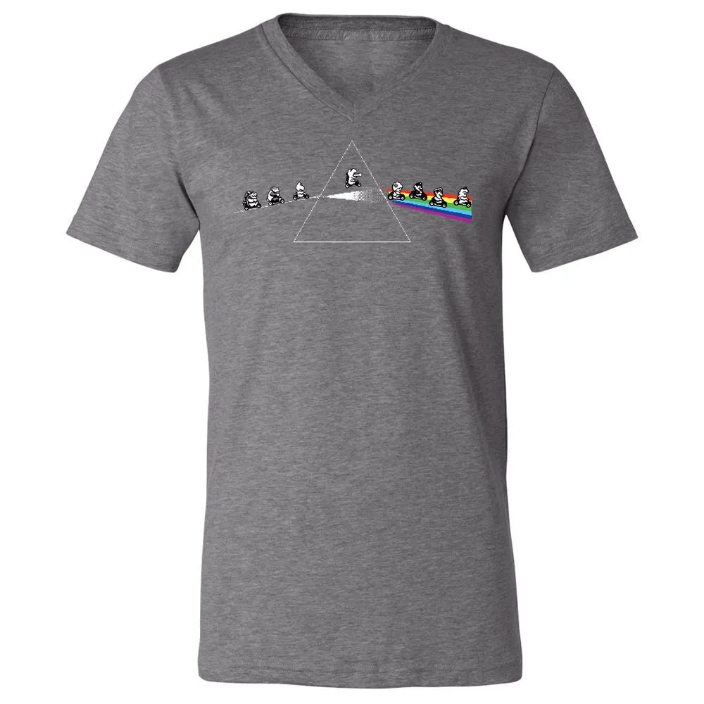 Unisex V-Neck T-Shirt - 6E3X2CED - Deep Heather - 13