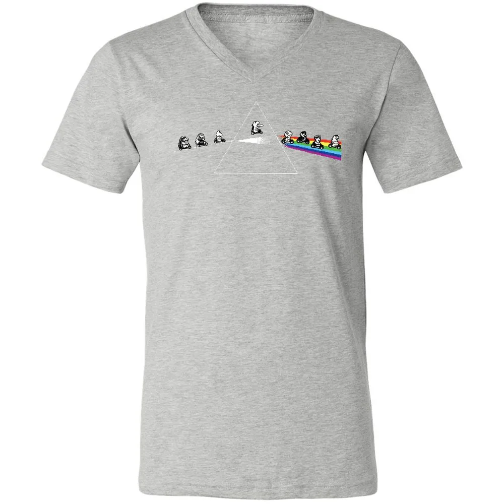 Unisex V-Neck T-Shirt - 6E3X2CED - Athletic Heather - 7