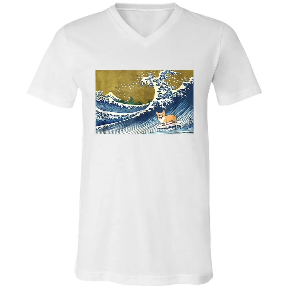 Unisex V-Neck T-Shirt - 6ENFTGNP - White - 5