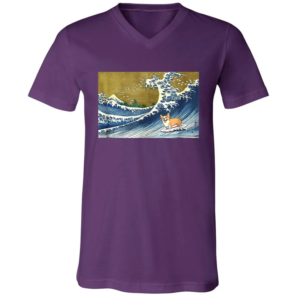Unisex V-Neck T-Shirt - 6ENFTGNP - Team Purple - 9