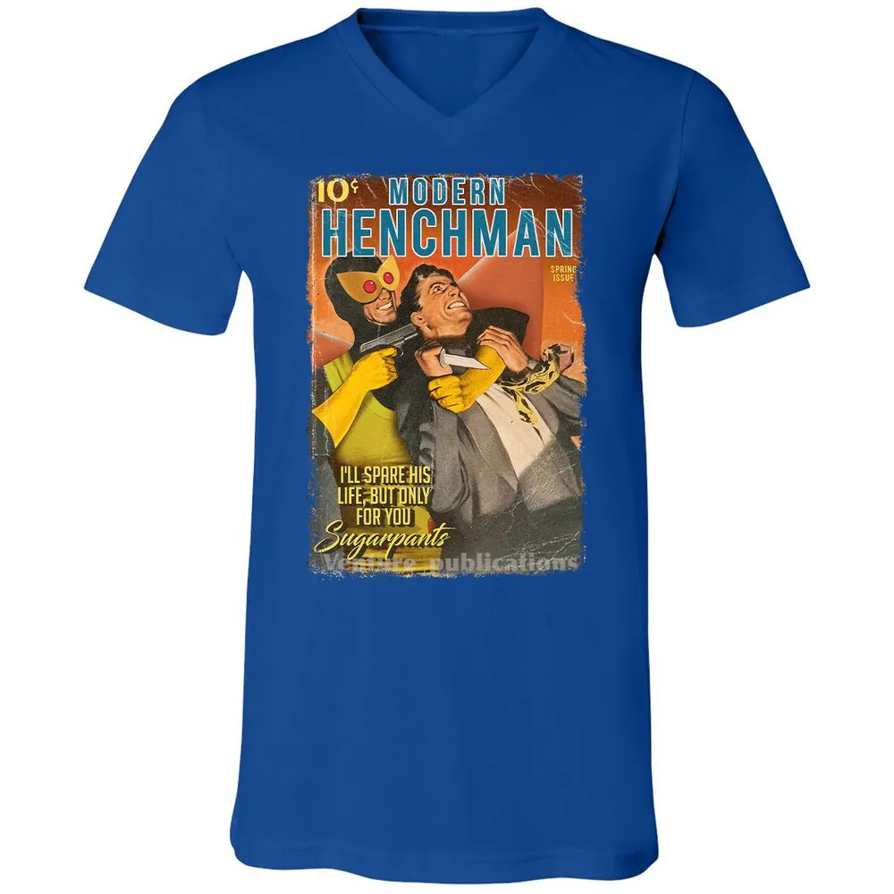 Unisex V-Neck T-Shirt - 4W1MSJ9J - True Royal - 4