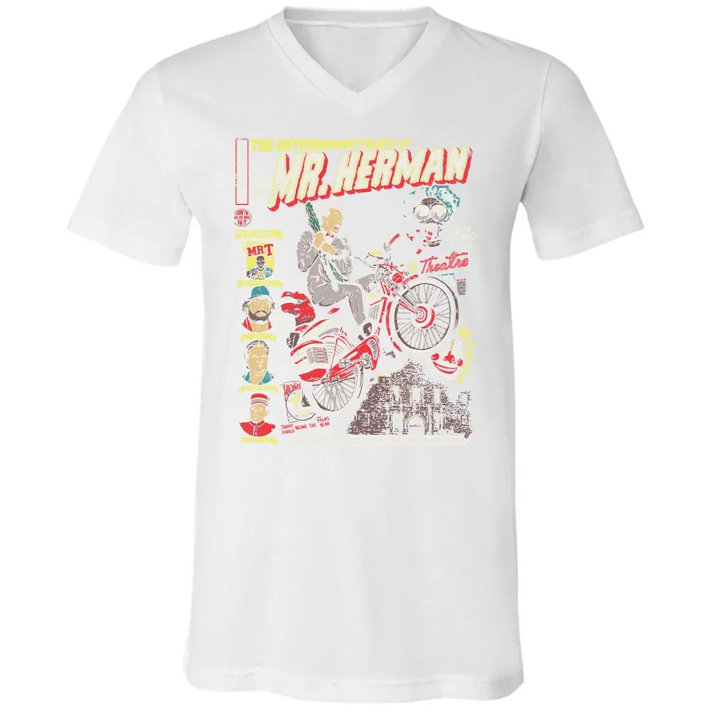 Unisex V-Neck T-Shirt - Z58PVYE9 - White - 5