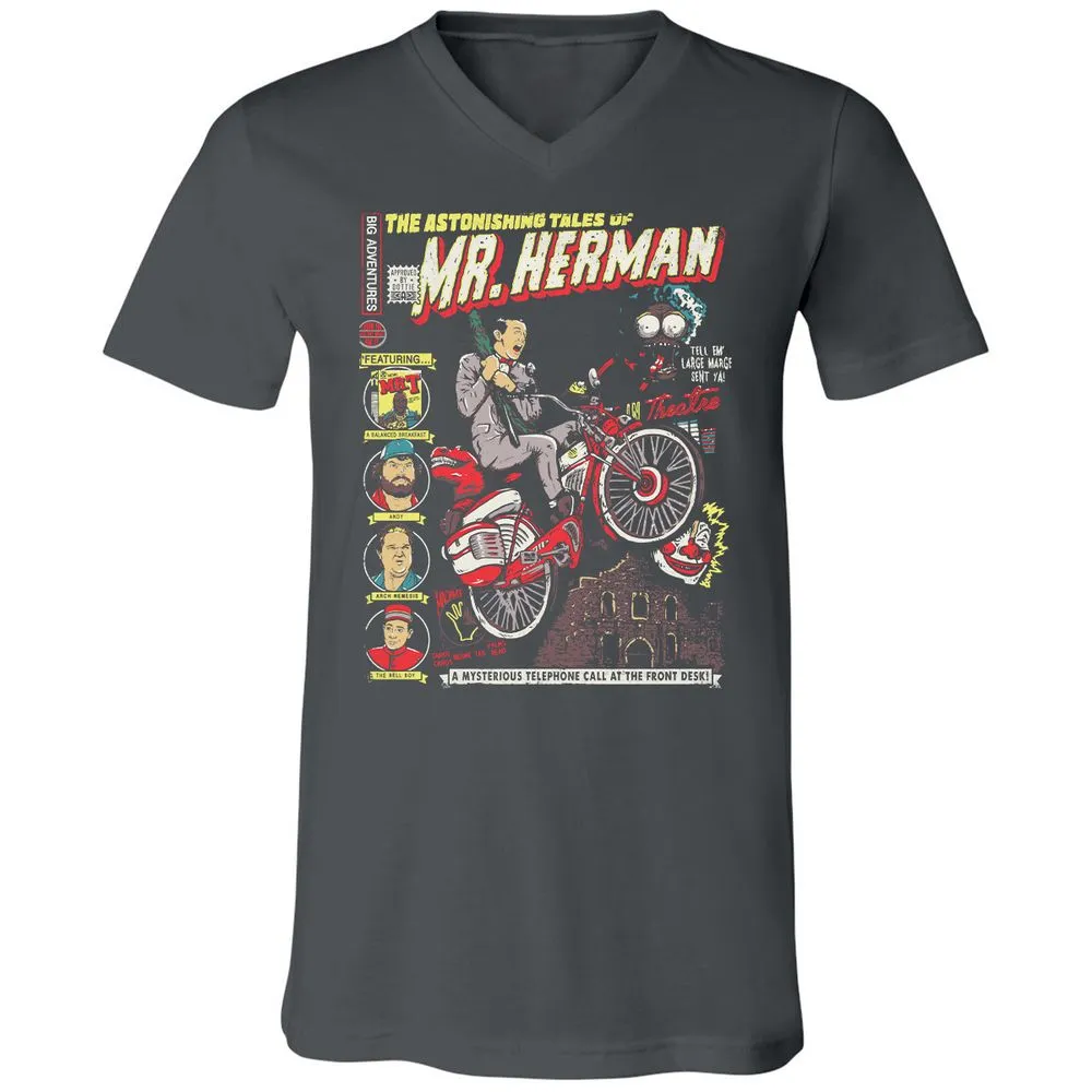 Unisex V-Neck T-Shirt - Z58PVYE9 - Asphalt - 12