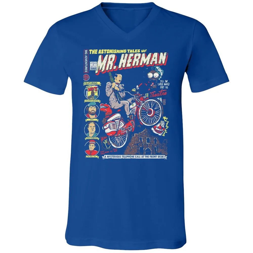Unisex V-Neck T-Shirt - Z58PVYE9 - True Royal - 4