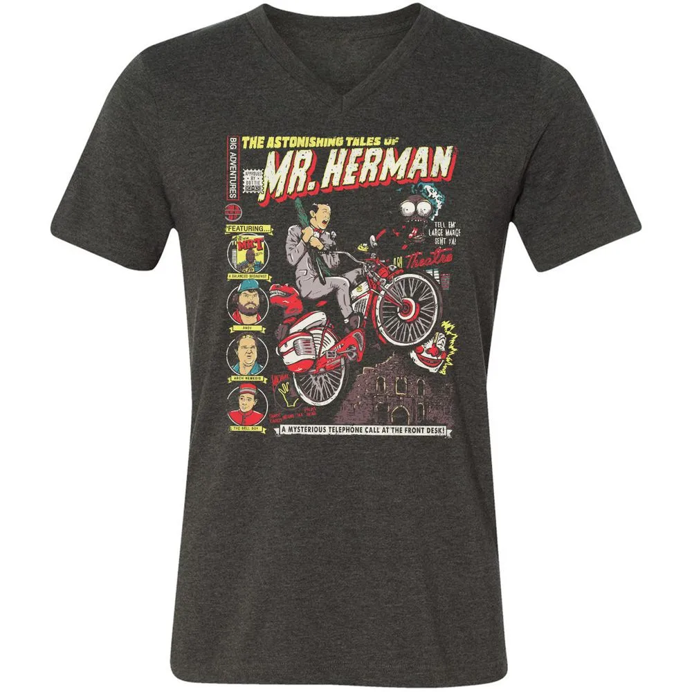 Unisex V-Neck T-Shirt - Z58PVYE9 - Dark Grey Heather - 8