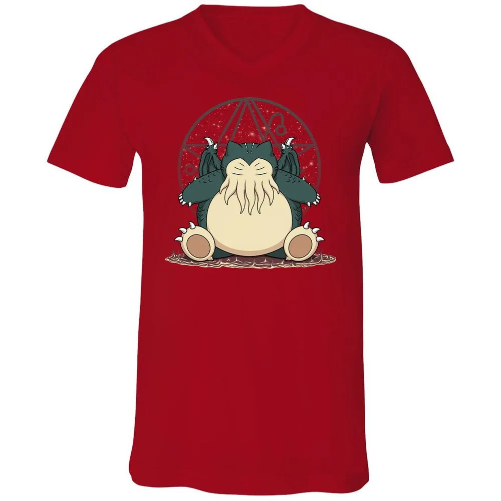 Unisex V-Neck T-Shirt - JVD1WJFV - Red - 3