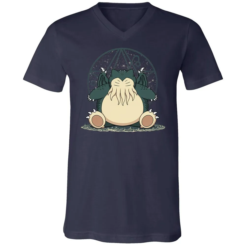 Unisex V-Neck T-Shirt - JVD1WJFV - Navy - 2