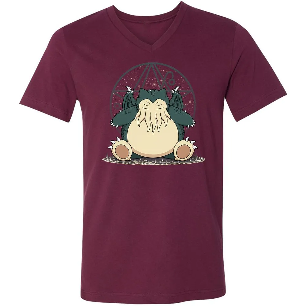 Unisex V-Neck T-Shirt - JVD1WJFV - Maroon - 6