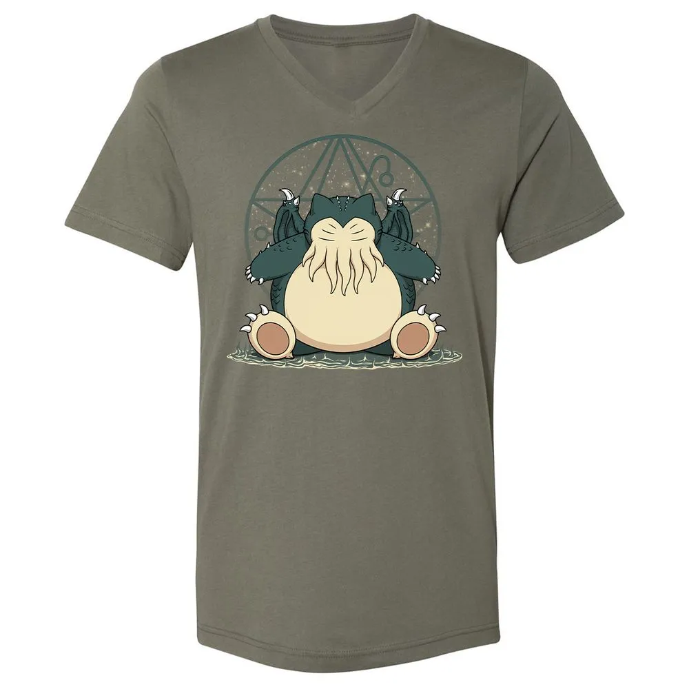Unisex V-Neck T-Shirt - JVD1WJFV - Military Green - 10