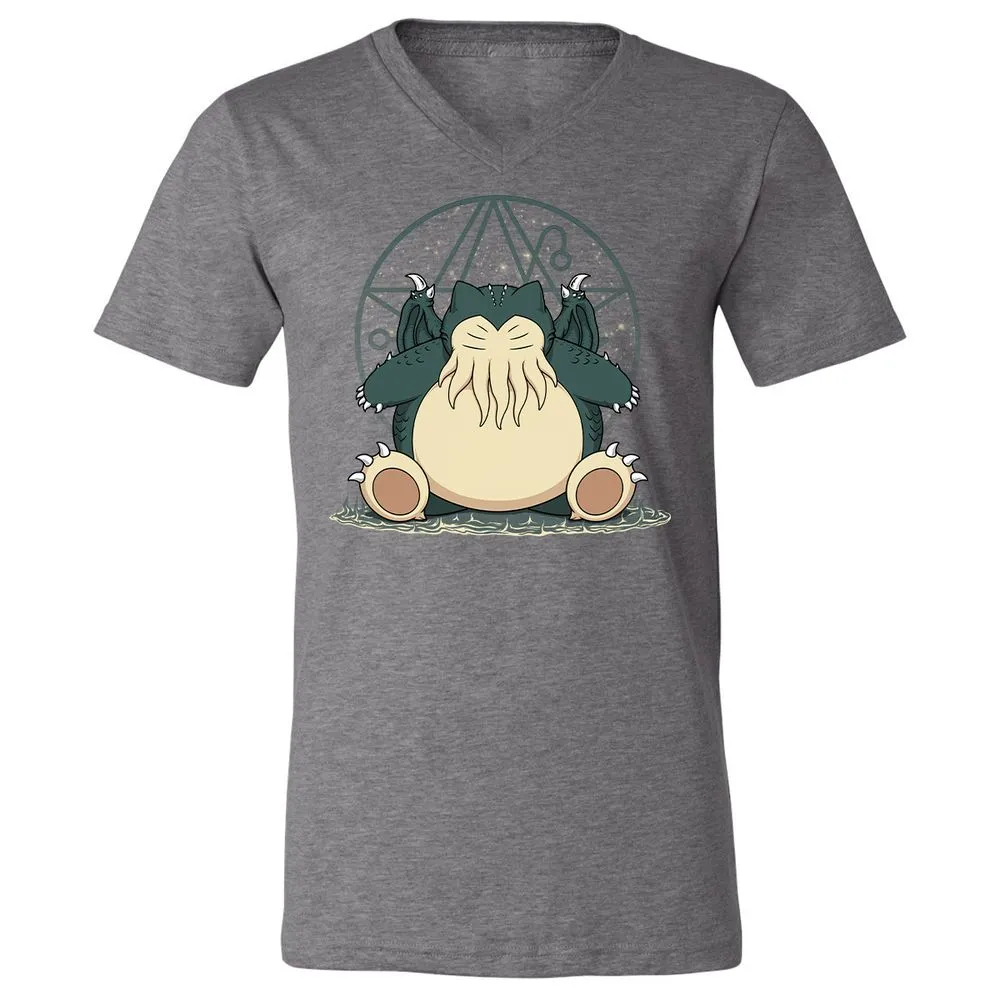 Unisex V-Neck T-Shirt - JVD1WJFV - Deep Heather - 13