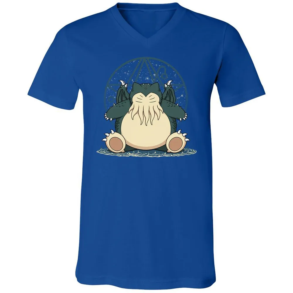 Unisex V-Neck T-Shirt - JVD1WJFV - True Royal - 4