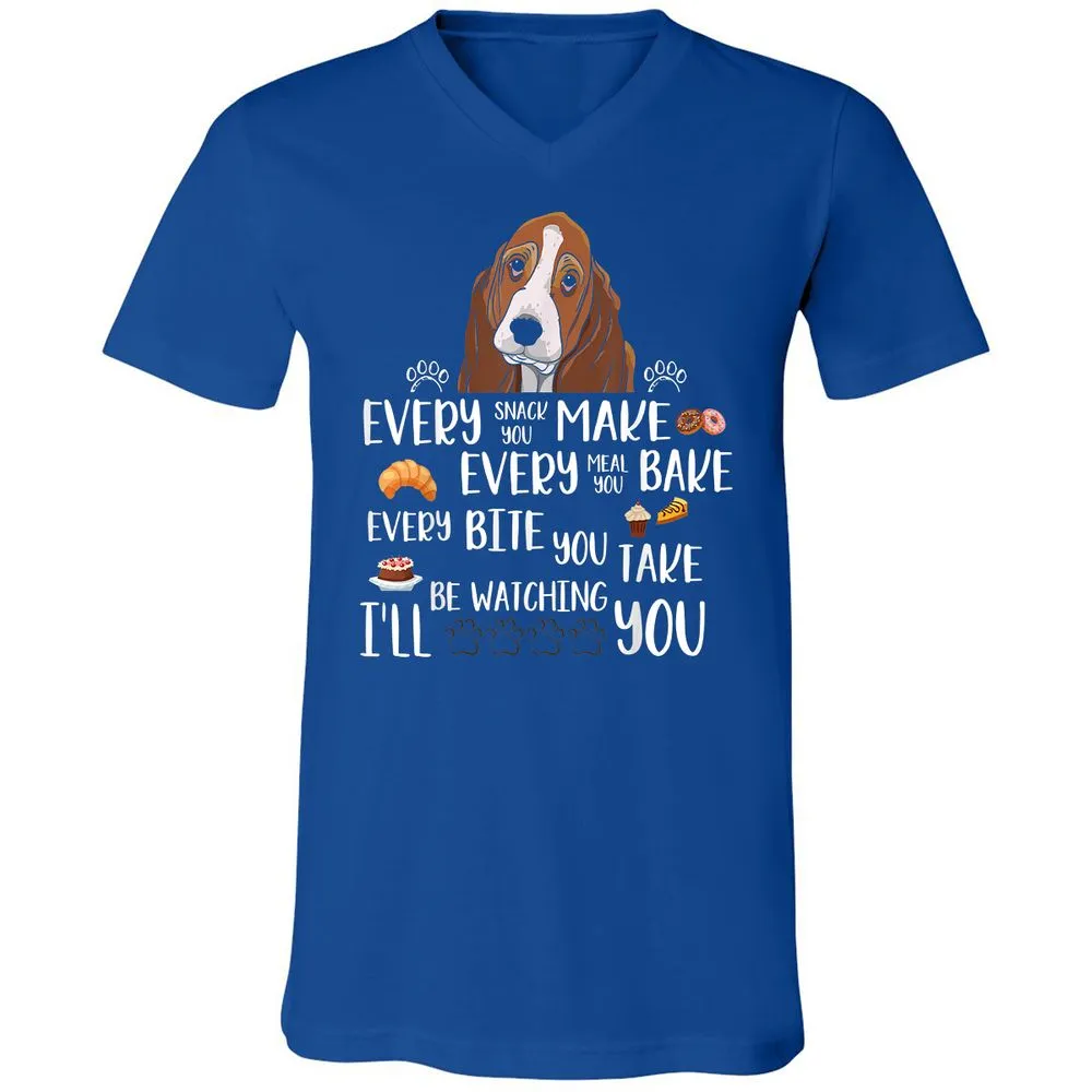 Unisex V-Neck T-Shirt - D66MJU5H - True Royal - 4