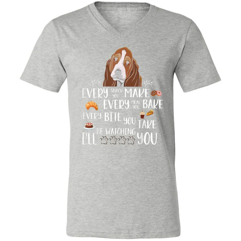Unisex V-Neck T-Shirt - D66MJU5H - Athletic Heather - 7