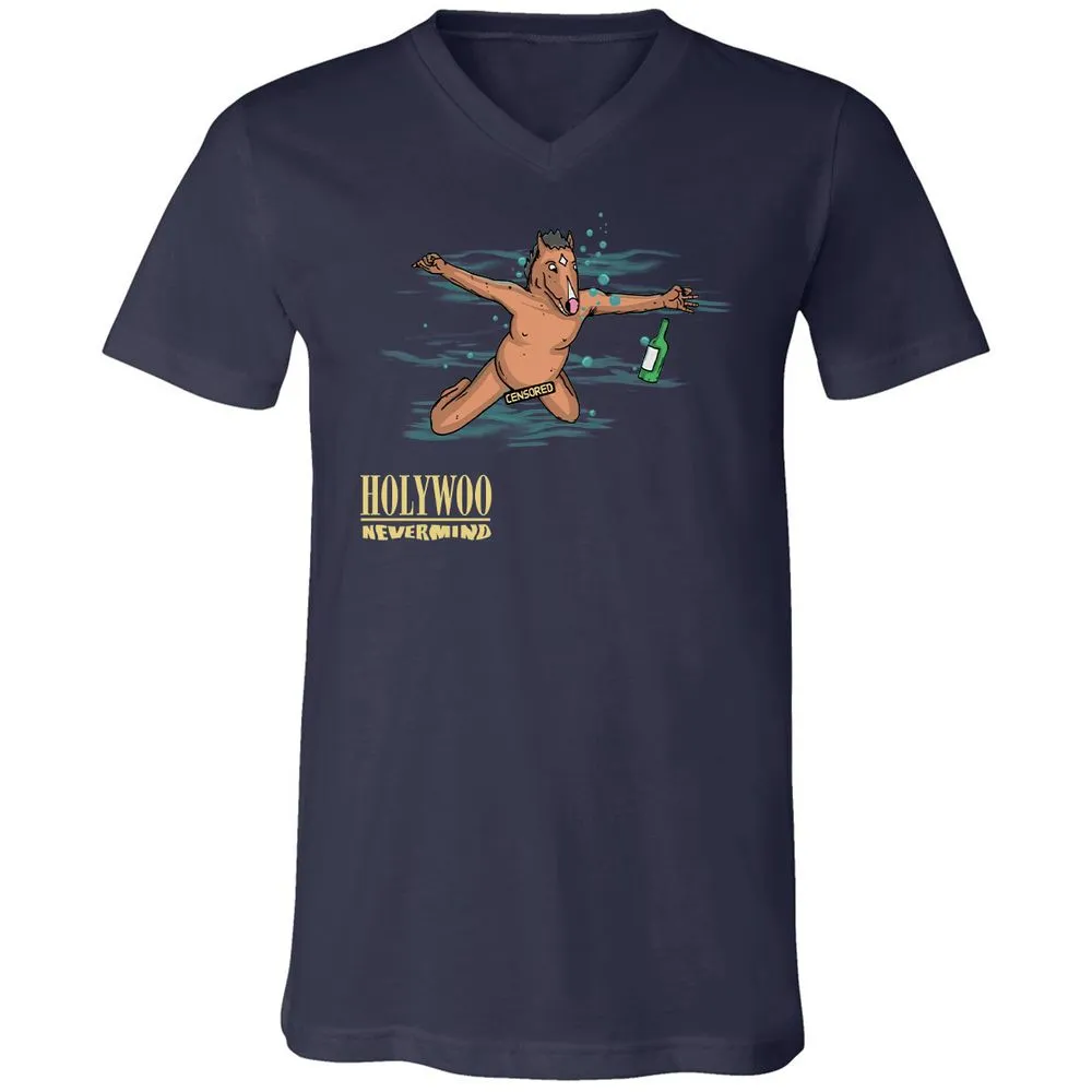 Unisex V-Neck T-Shirt - 3GDG4NA3 - Navy - 2