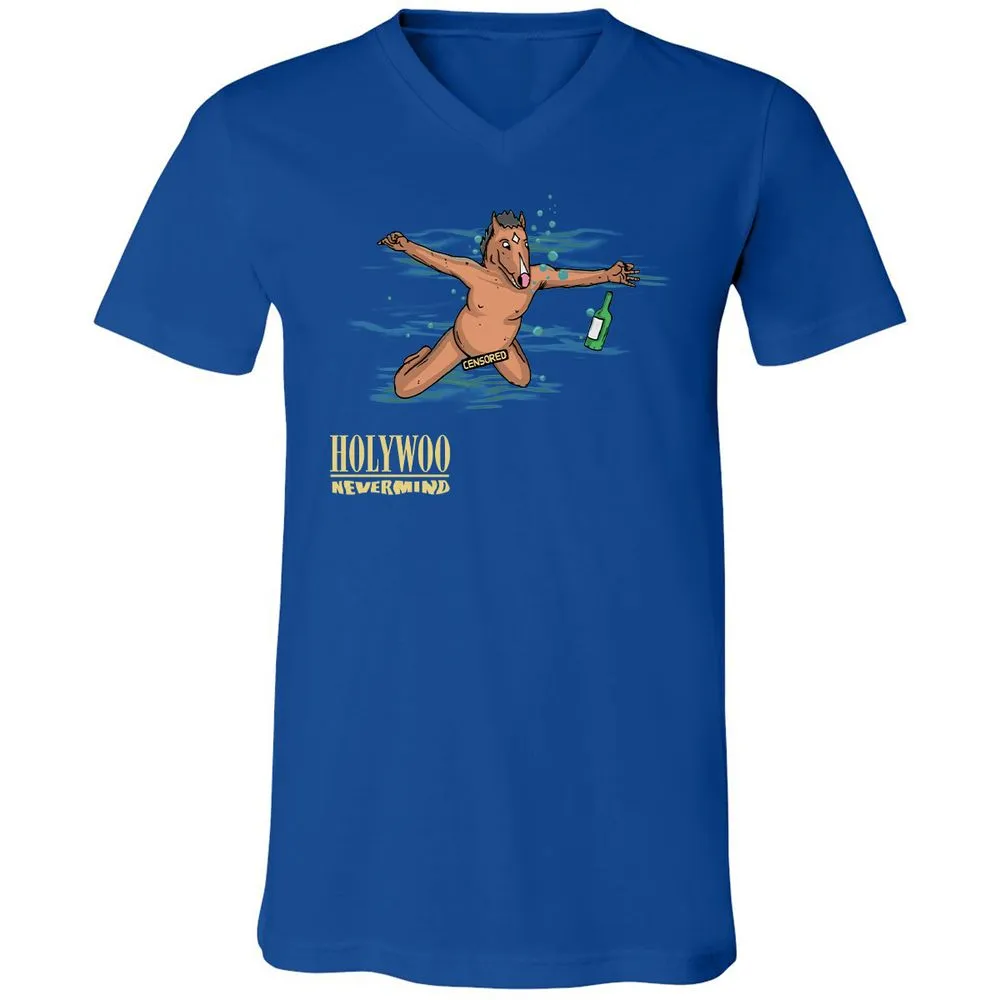 Unisex V-Neck T-Shirt - 3GDG4NA3 - True Royal - 4