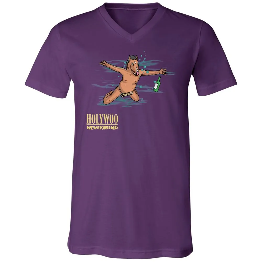 Unisex V-Neck T-Shirt - 3GDG4NA3 - Team Purple - 9