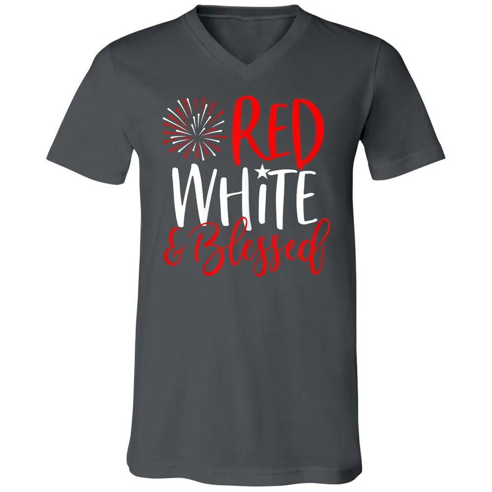 Unisex V-Neck T-Shirt - 5SPZF4MN - Asphalt - 12