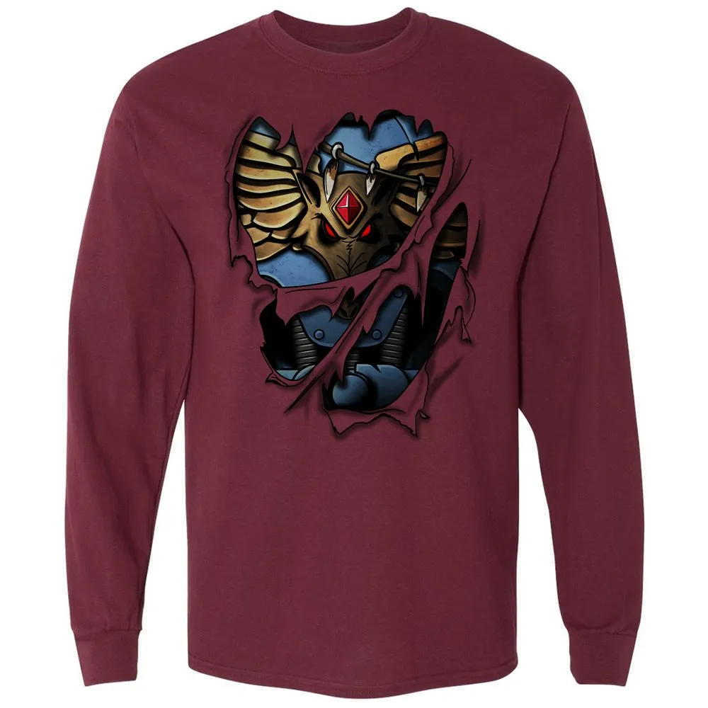 Long Sleeve T-Shirt - 4YD3RMJW - Maroon - 11