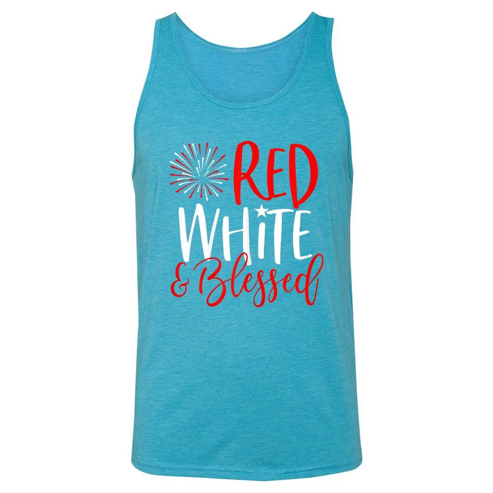 Unisex Jersey Tank - GXQDTR9S - Aqua Triblend - 3