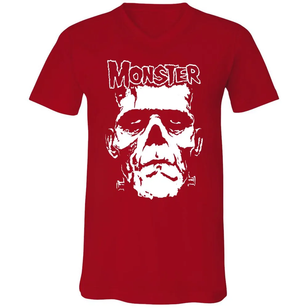 Unisex V-Neck T-Shirt - H416EA7Z - Red - 3