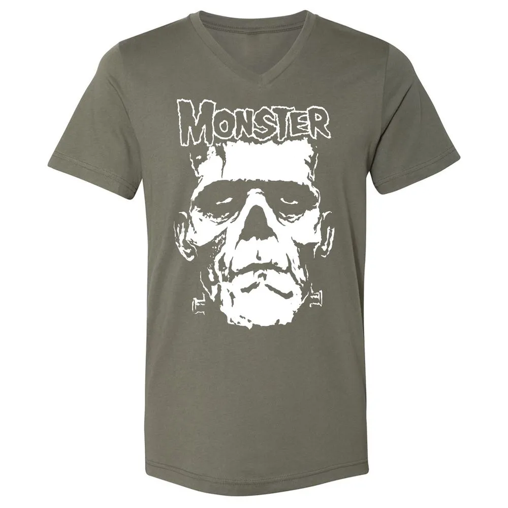 Unisex V-Neck T-Shirt - H416EA7Z - Military Green - 10