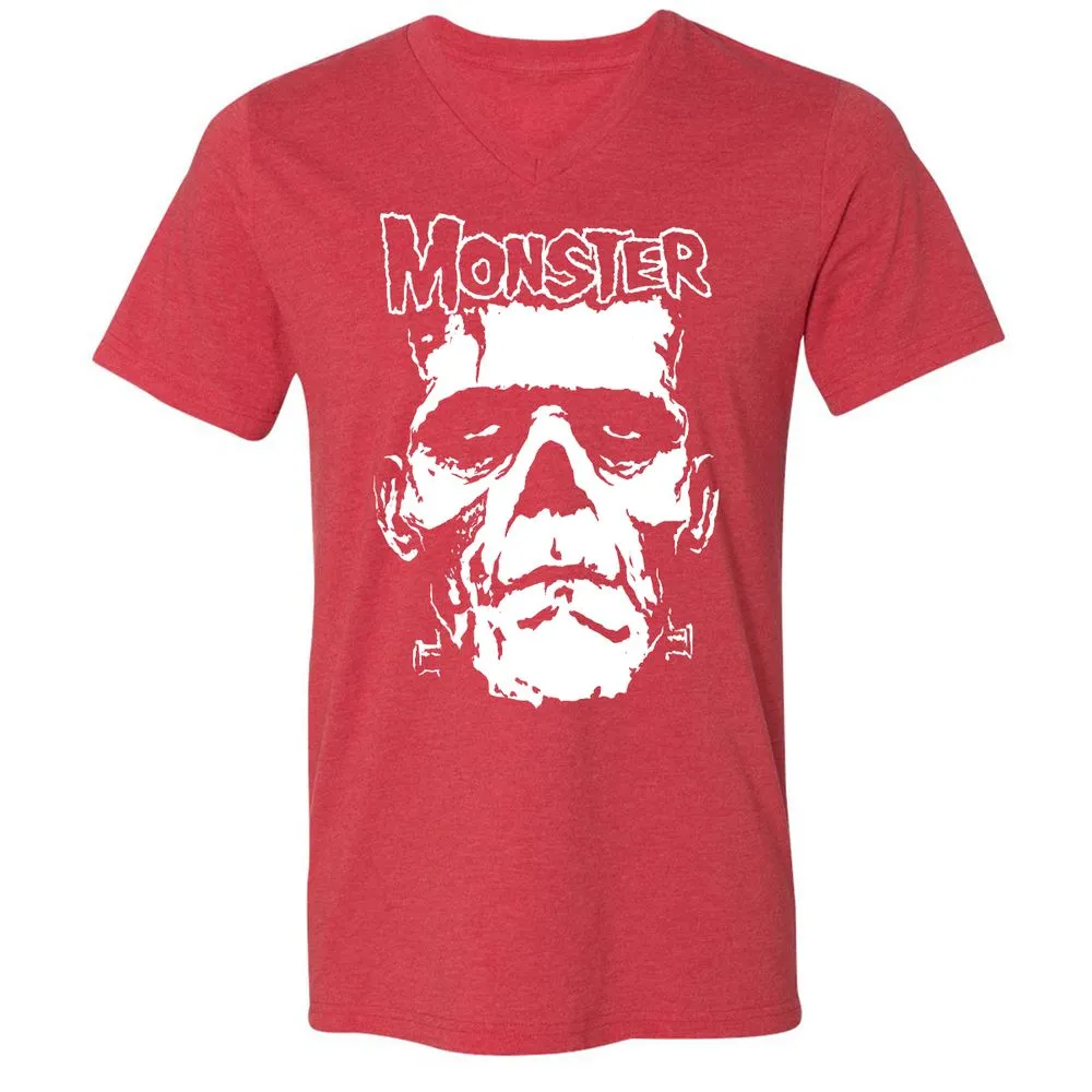 Unisex V-Neck T-Shirt - H416EA7Z - Heather Red - 16